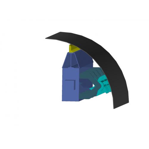 混合机粘料清理装置