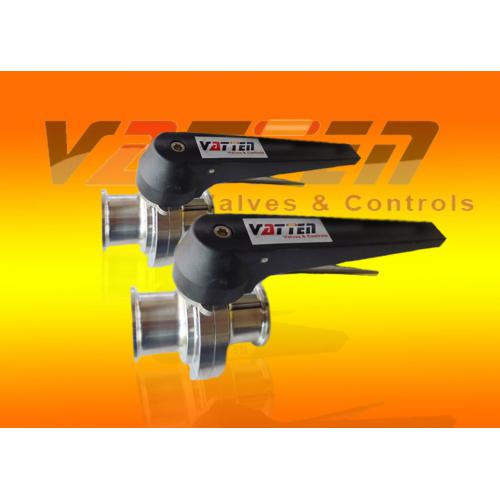 卡箍卫生级蝶阀 手柄蝶阀 法登