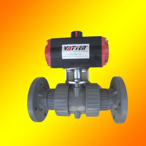 法兰塑料球阀、UPVC球阀