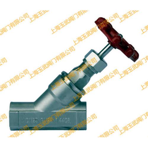 内螺纹手动角座阀