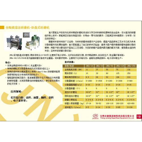 全陶瓷湿法研磨机-卧盘式砂磨机