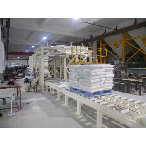 全自动包装推垛生产-粉体包装码垛生产线