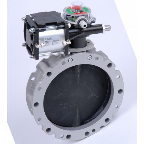 V2FS-GBN 气动双法兰粉体蝶阀/料仓蝶阀/粉煤灰蝶阀/