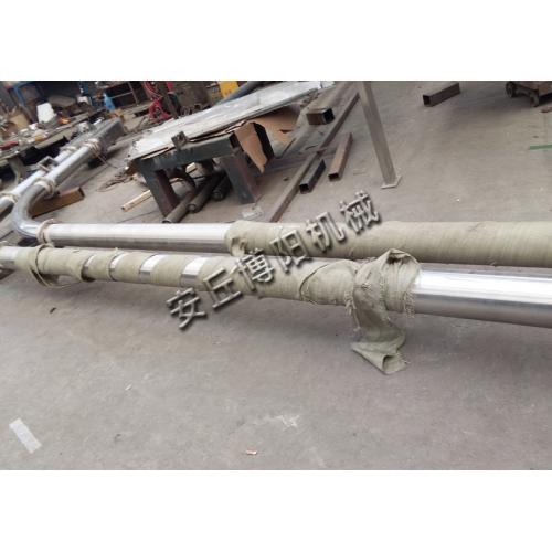 滑石粉管链输送机、管链输送装置、管链机