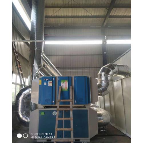 UV光氧催化设备移动伸缩房废气处理设备环保烤漆房伟航制造